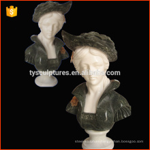 Popular home decorative beauty gril stone statue bust marble sculpture